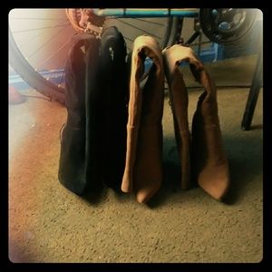 Winter boots black in brown